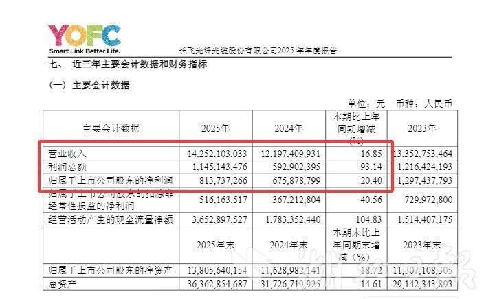  长飞光纤发布2025年年报：抢占智算中心光纤需求 海外市场加速拓展