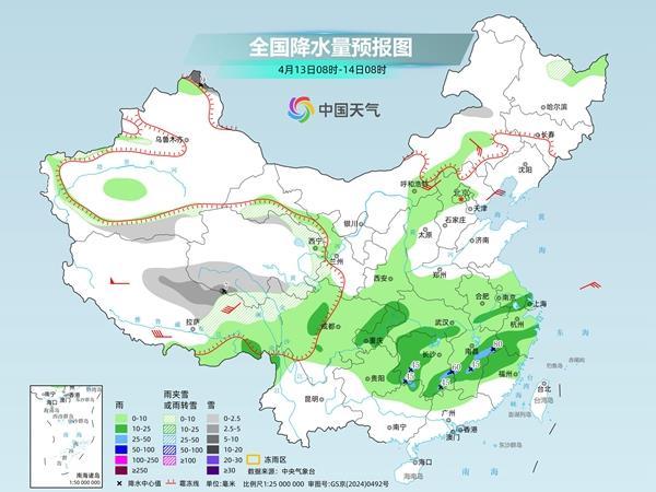 未来三天江南维持多雨模式 华南炎热不减多地气温或破纪录