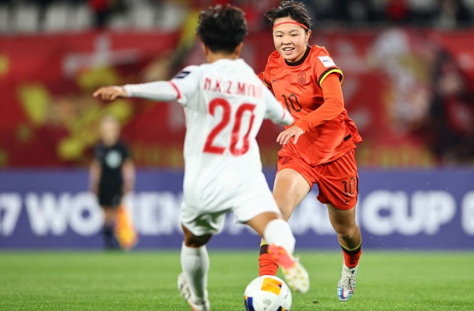 U17女足亚洲杯揭幕 中国队6∶0战胜缅甸队