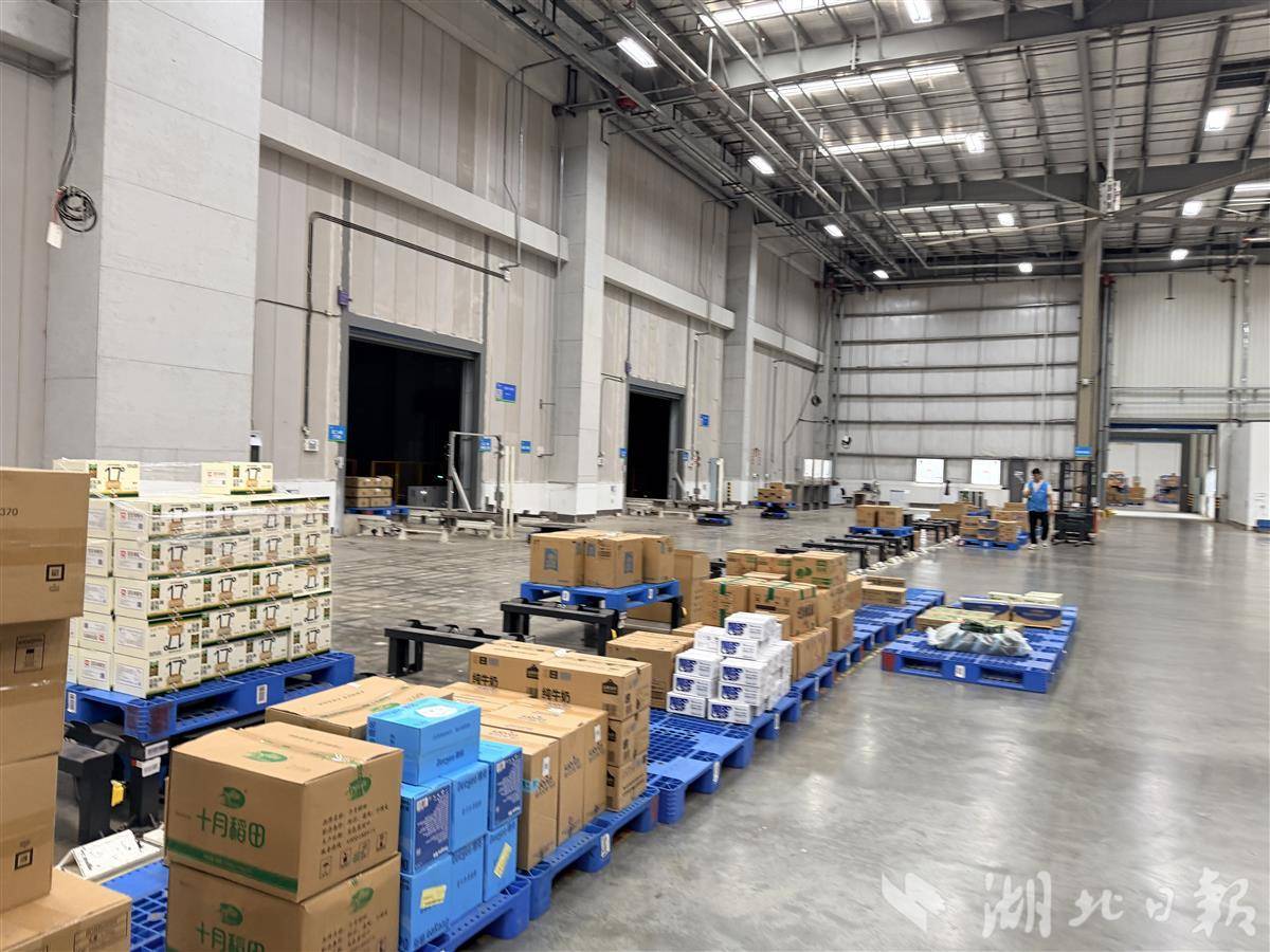 机器人矩阵让包裹“飞”起来！“618”首日武汉江夏华中最大商超仓迎15万单，最快10分钟到家