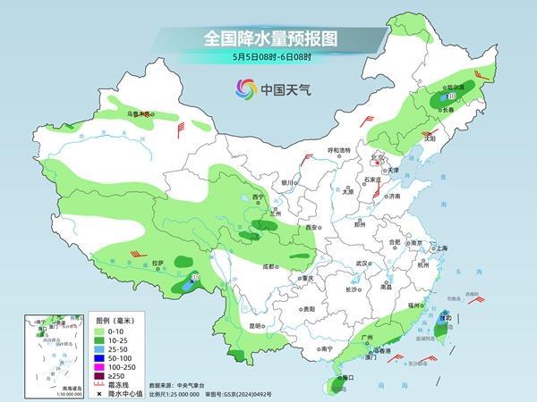  “五一”假期最后一天全国多地晴朗升温 南方将迎来新一轮降水过程
