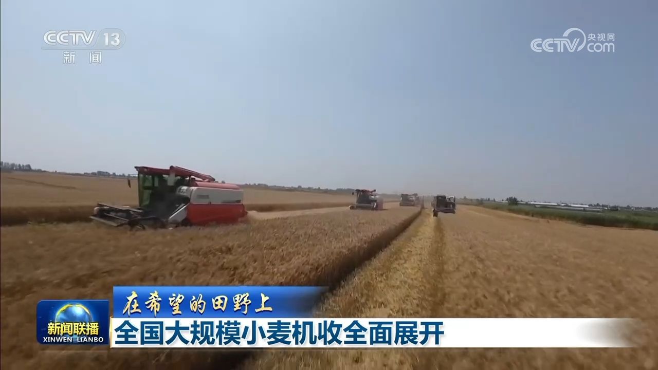 【在希望的田野上】全国大规模小麦机收全面展开