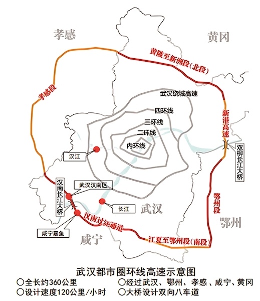 汉南长江大桥两岸主塔封顶 未来汉南至嘉鱼 过江就像过条街