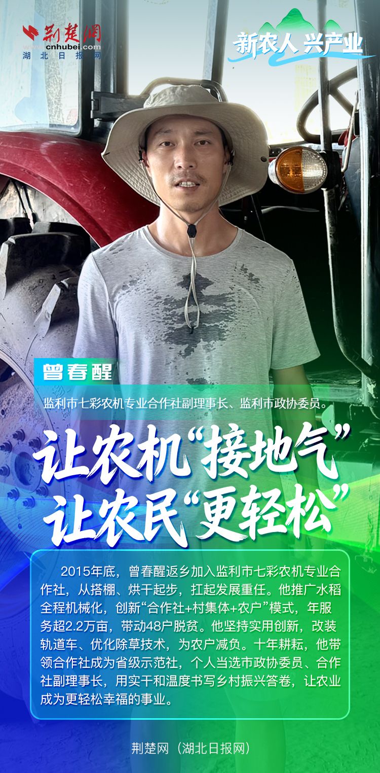 新农人 兴产业丨曾春醒：让农机“接地气”，让农民“更轻松”