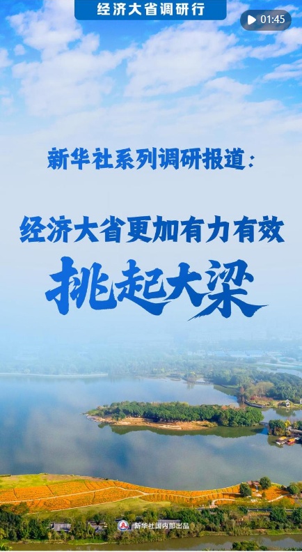 新华社系列调研报道：经济大省更加有力有效挑起大梁