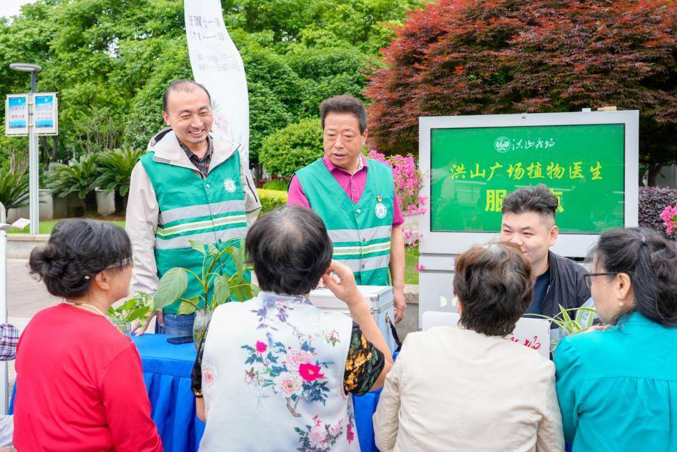 十年开出6000张“绿色处方”，洪山广场有一群“植物医生”