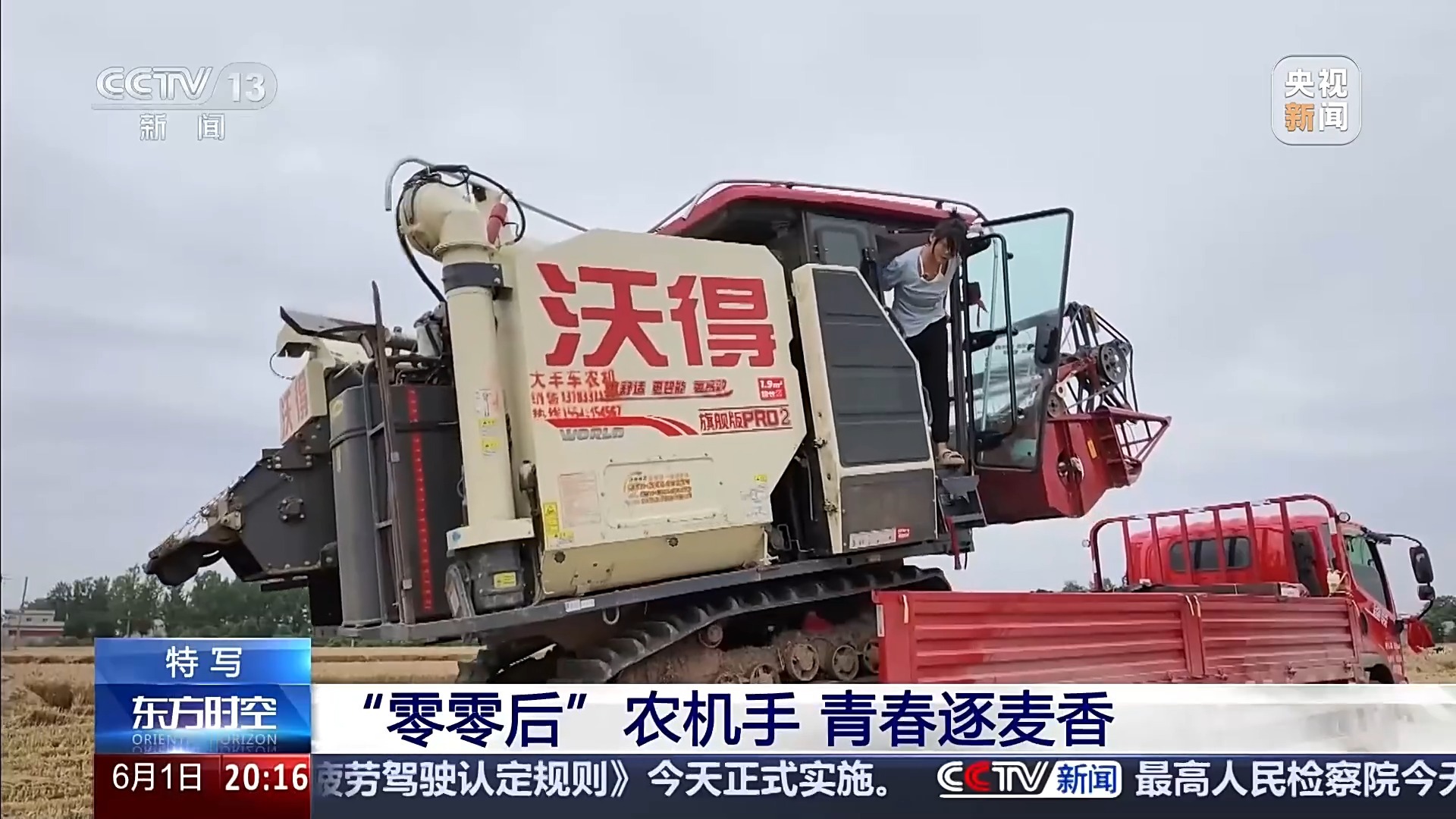 两年练成收割机“老把式” 这个“00后”姑娘太拼了