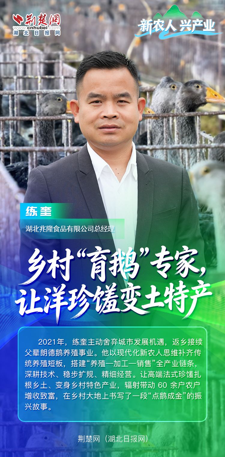 新农人 兴产业丨练奎：乡村“育鹅”专家，让法式珍馐变土特产