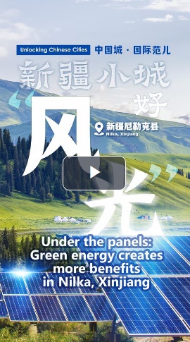 Under the panels: Green energy creates more benefits in Nilka, Xinjiang