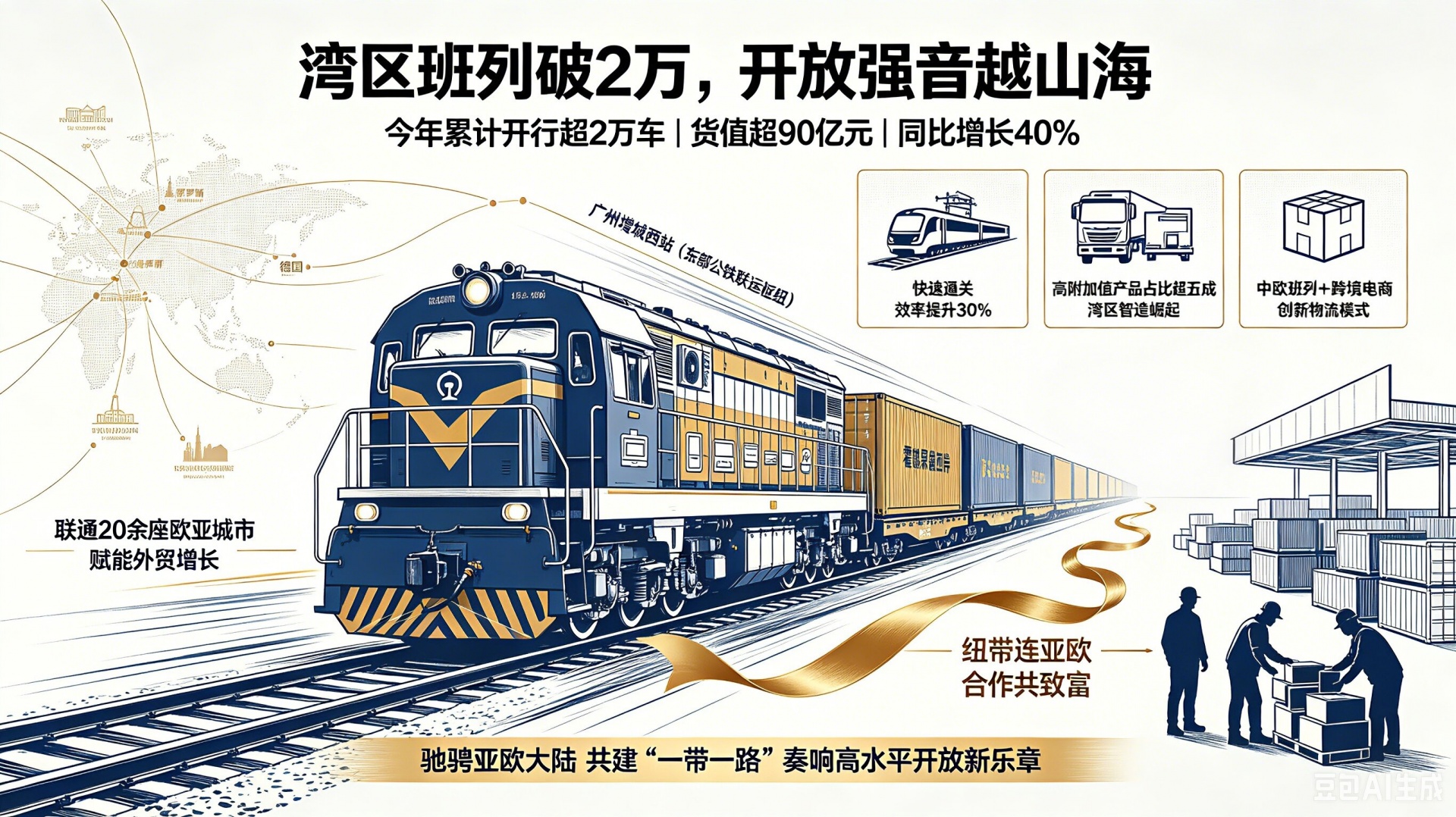 漫评｜湾区班列破2万，开放强音越山海