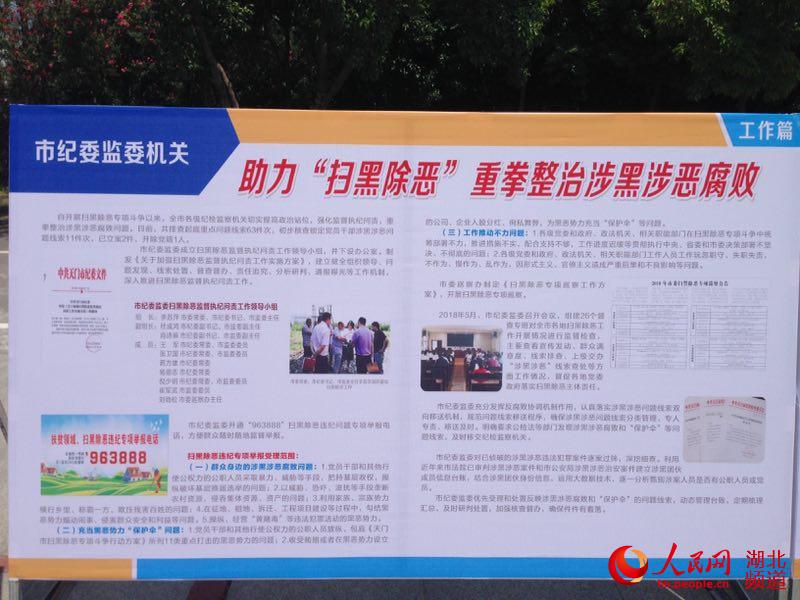 湖北天门开展扫黑除恶典型案例展示活动【6】