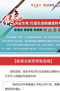 绿色决定生死，打造生态的湖北样本