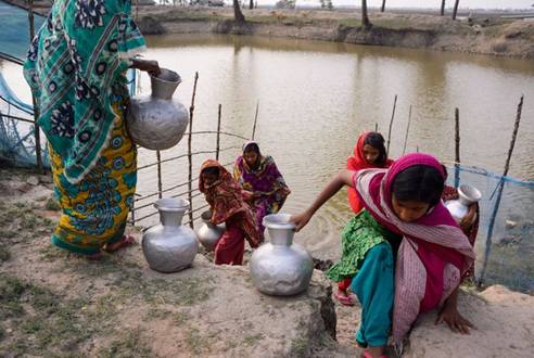 孟加拉国三分之一国土将成海洋 农田变养虾场