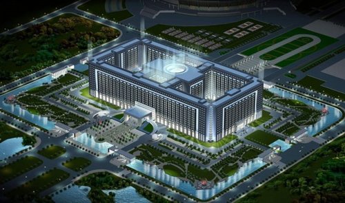济南政府大楼亚洲第一大小仅次于五角大楼(图)