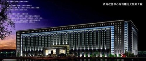 济南政府大楼亚洲第一大小仅次于五角大楼(图)
