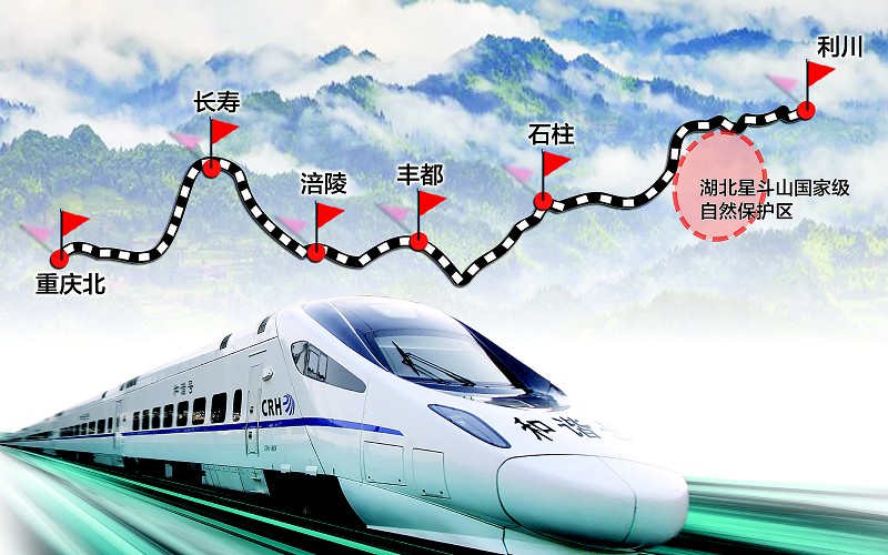 渝利铁路铺轨完成年底通车 武汉到重庆最快5小