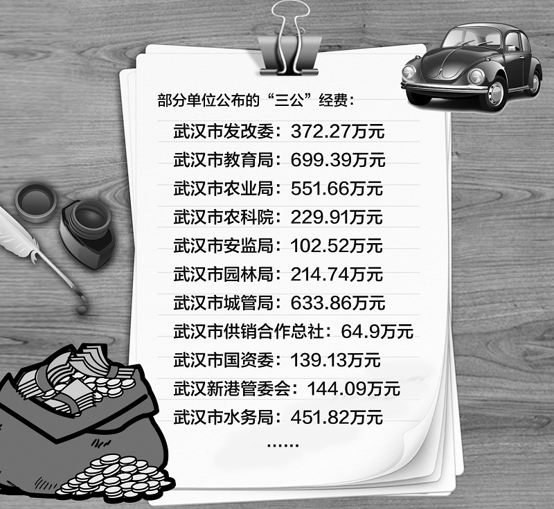 武汉公布2011年三公经费 公务用车支出占比例