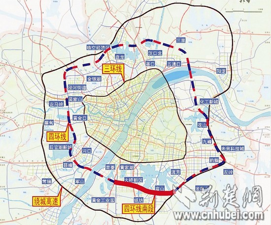 武汉四环线南段工程和武深高速武汉段双开工(