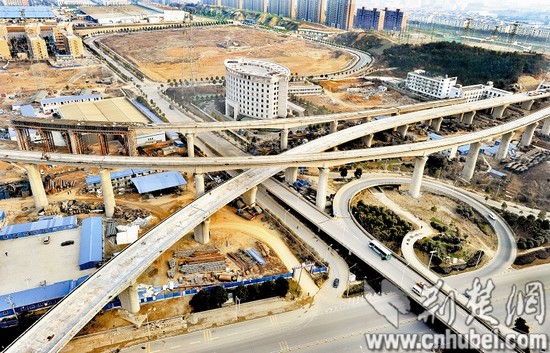 武咸城际铁路庙山大桥现雏形 武汉到咸宁最快