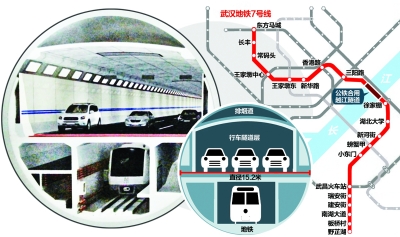 武汉地铁7号线将建成全国最大公铁合用隧道(图