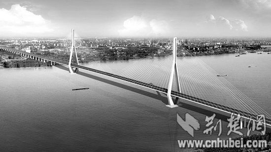 沌口长江大桥今年开建 桥宽46米为长江上最宽