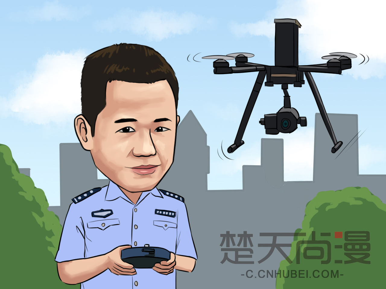 [一城八面]揭秘武汉警方无人机部队:“天眼”护安宁_荆楚网
