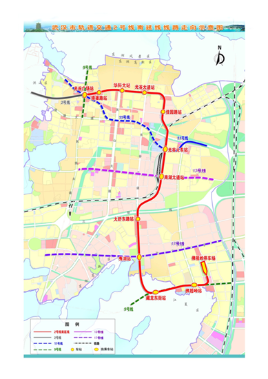 武汉地铁2号线南延线开始盾构施工 预计2019