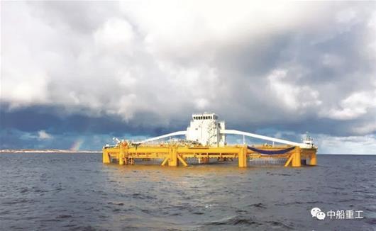 武船造世界首座深海渔场在挪威交付_湖北日