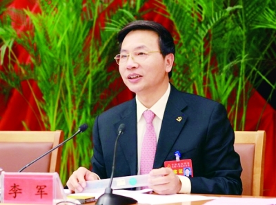 十八大代表、贵州省委常委、贵阳市委书记李军