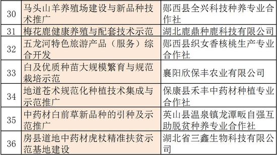 湖北撥款1000萬(wàn)分給36個(gè)項(xiàng)目！十堰、恩施、黃岡、咸寧等都有份(圖8)