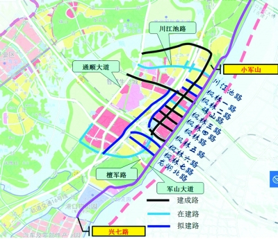 汉南区左岸大道规划图图片