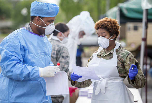 29000名美国国民警卫队人员参与抗击新冠疫情