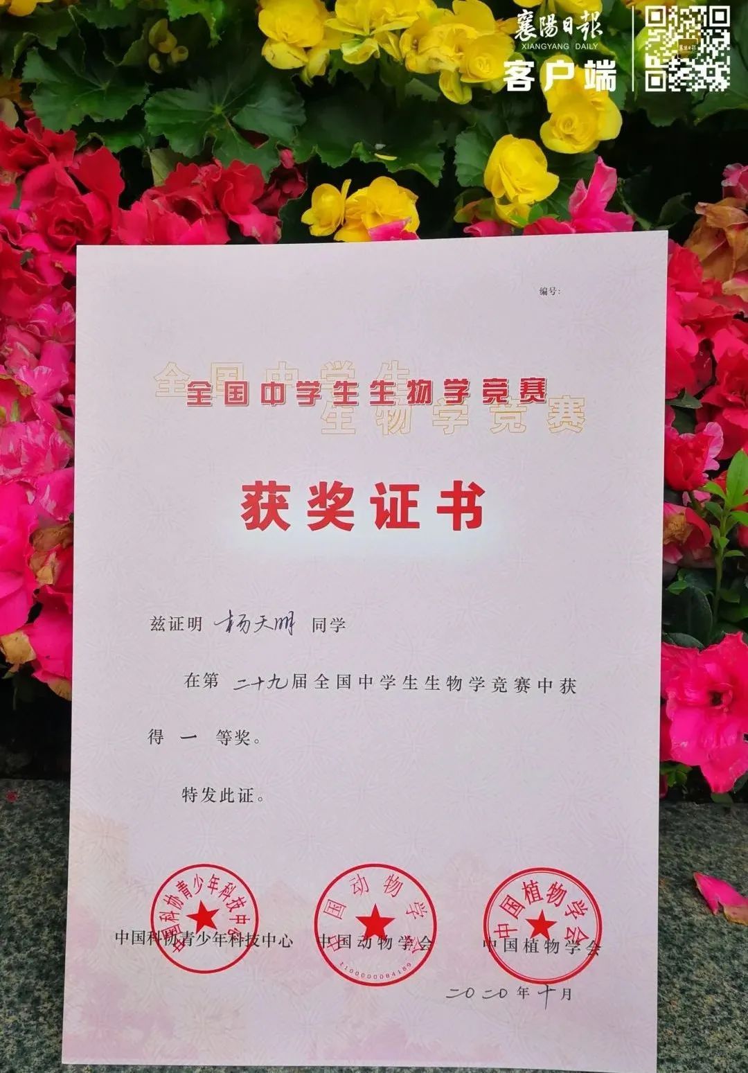 成绩太亮眼!襄阳学霸被清华提前录取