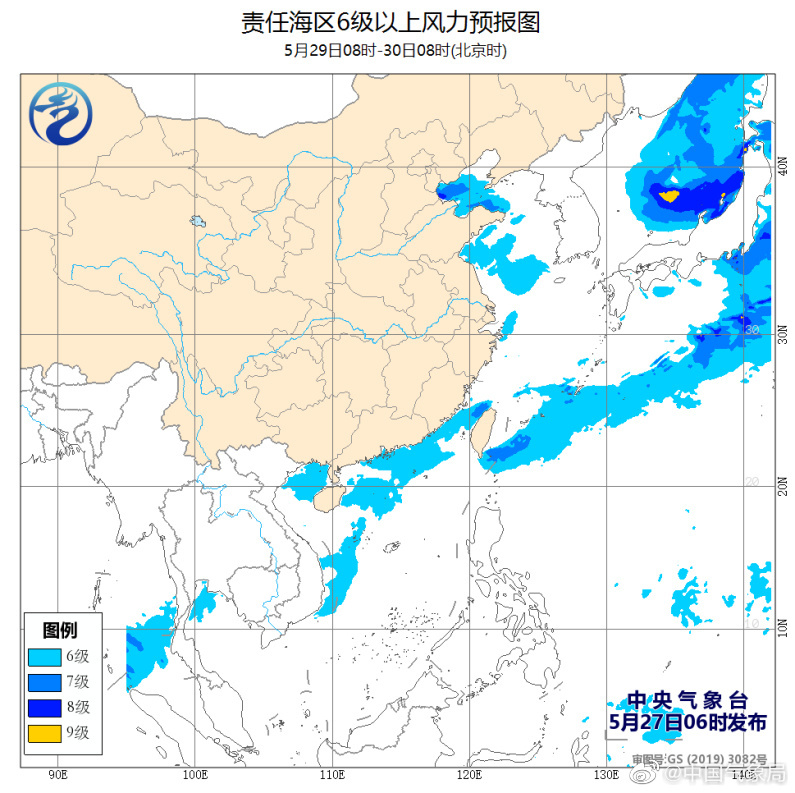 27日白天至夜間,渤海,渤海海峽,黃海北部海域,遼東半島沿岸海域,山東