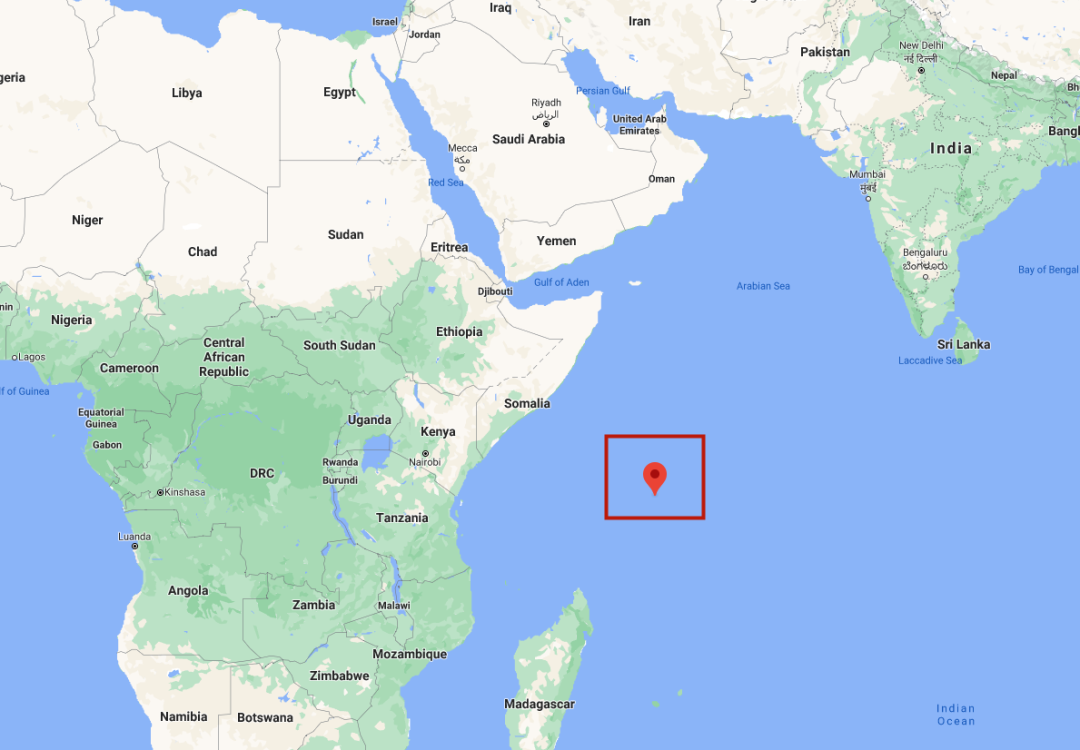 塞舌尔群岛位于非洲大陆北部,谷歌地图截图5月7日,中国医药集团北京