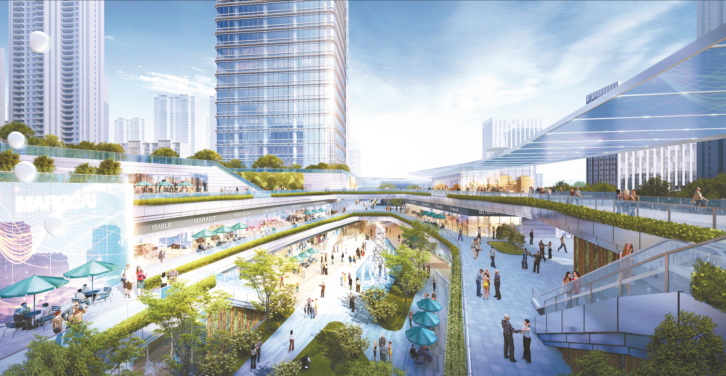 招商·城建·未来中心商业局部效果图.