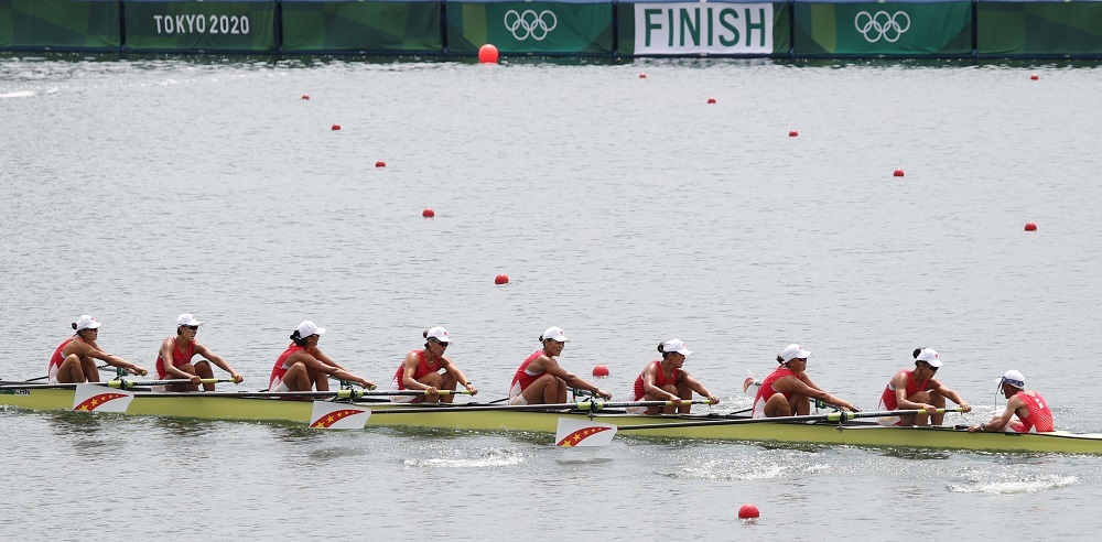 新华社记者杜潇逸 摄长江日报7月30日讯7月30日,东京奥运会赛艇展开