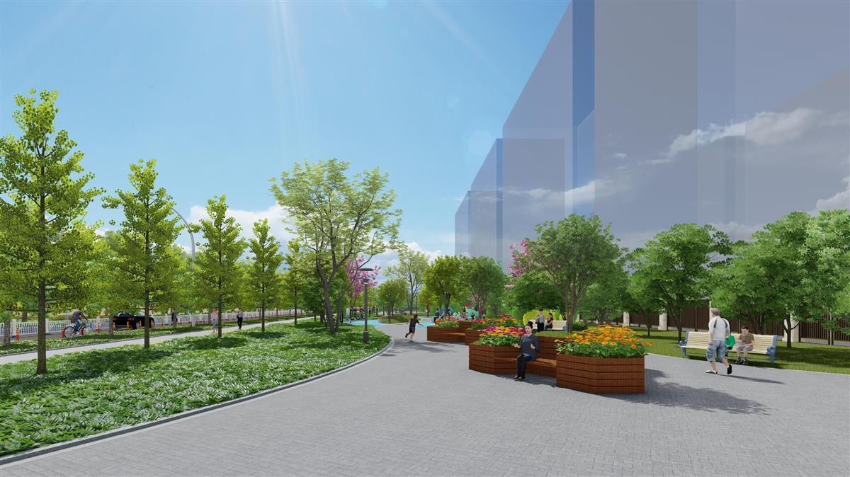 点将告别露天作业:看上去是小游园,除味设备齐全,提升周边环境品质