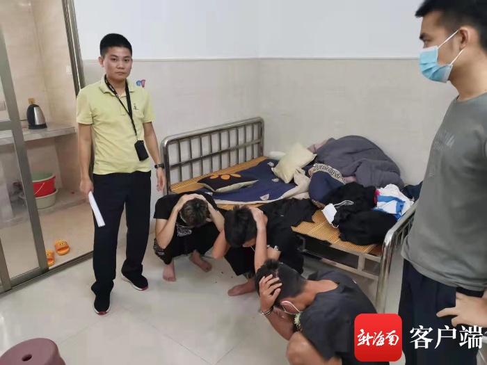 电信网络诈骗犯罪嫌疑人被抓获.警方供图