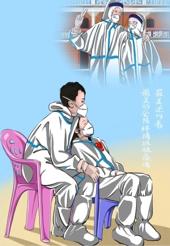 福建加油!美术老师用漫画定格抗疫暖心瞬间