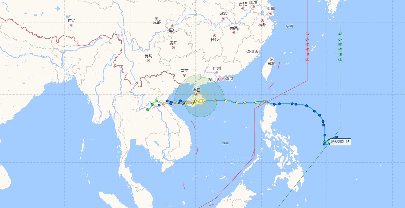 聚焦台风“圆规”图片