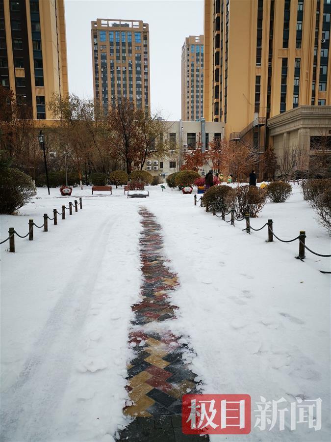 长春市人民大街雪景图片