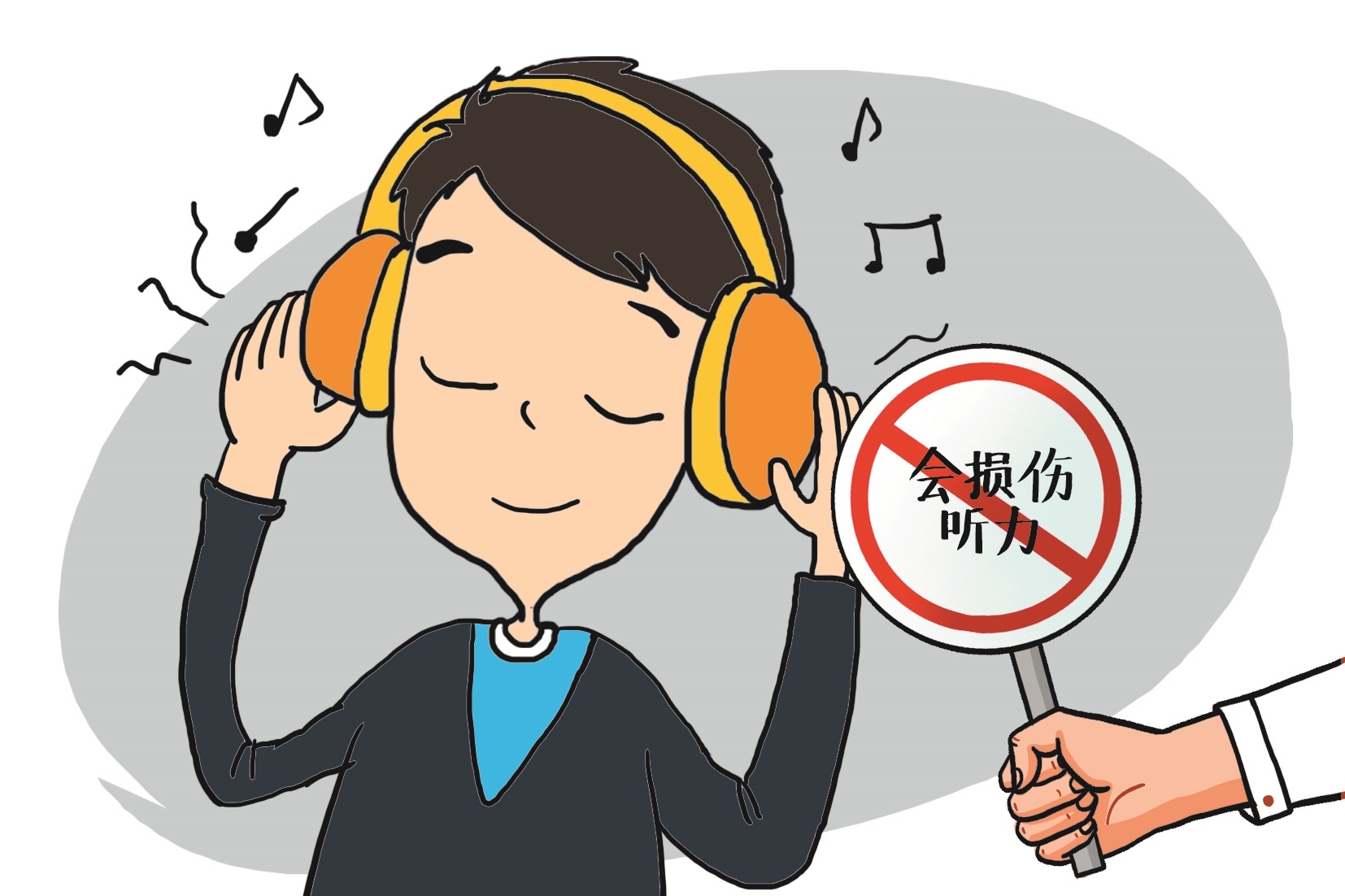 长期戴耳机听歌男子听力受损医生提醒连续使用耳机别超过60分钟