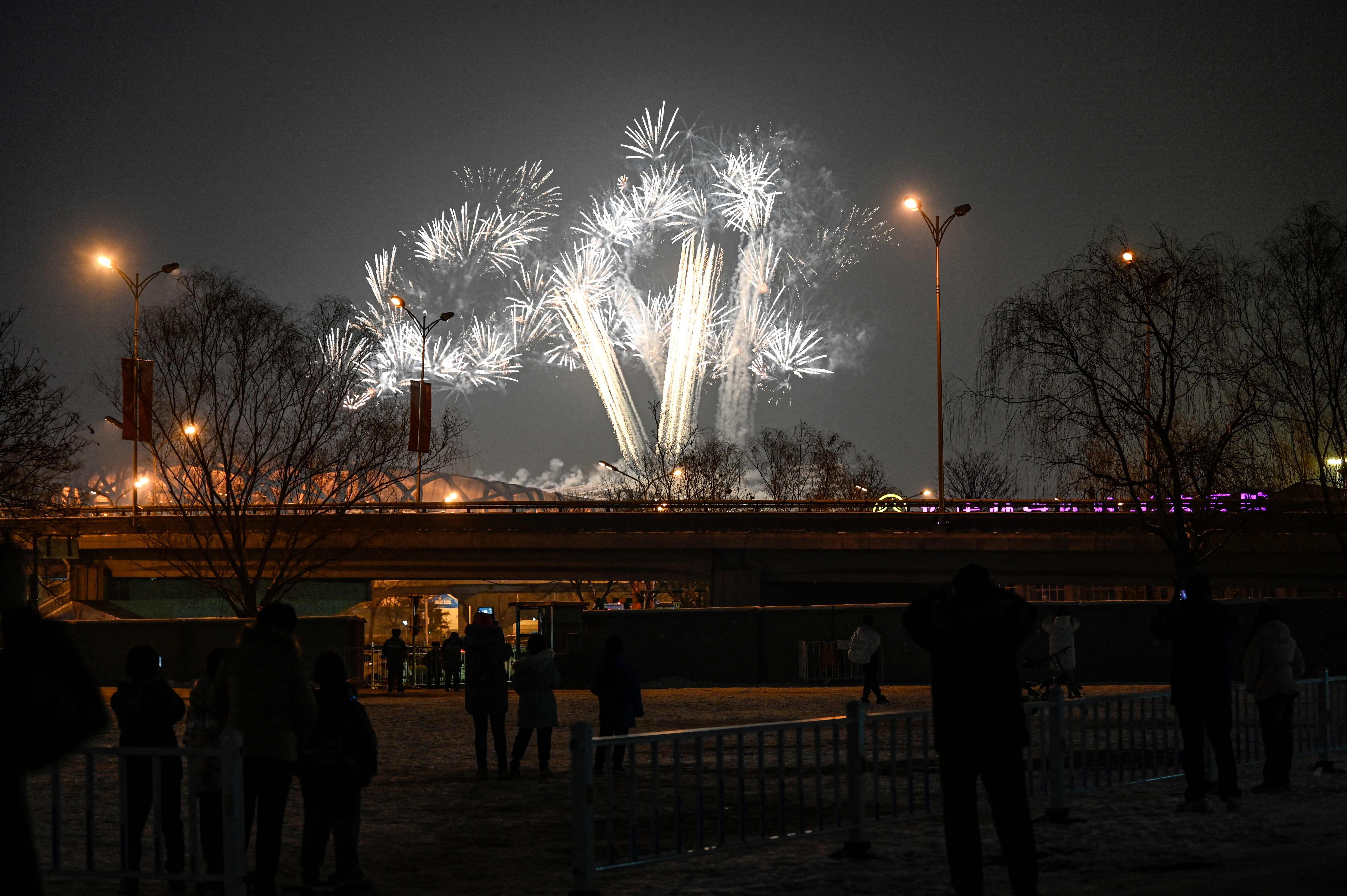 北京冬奥会开幕烟花图片