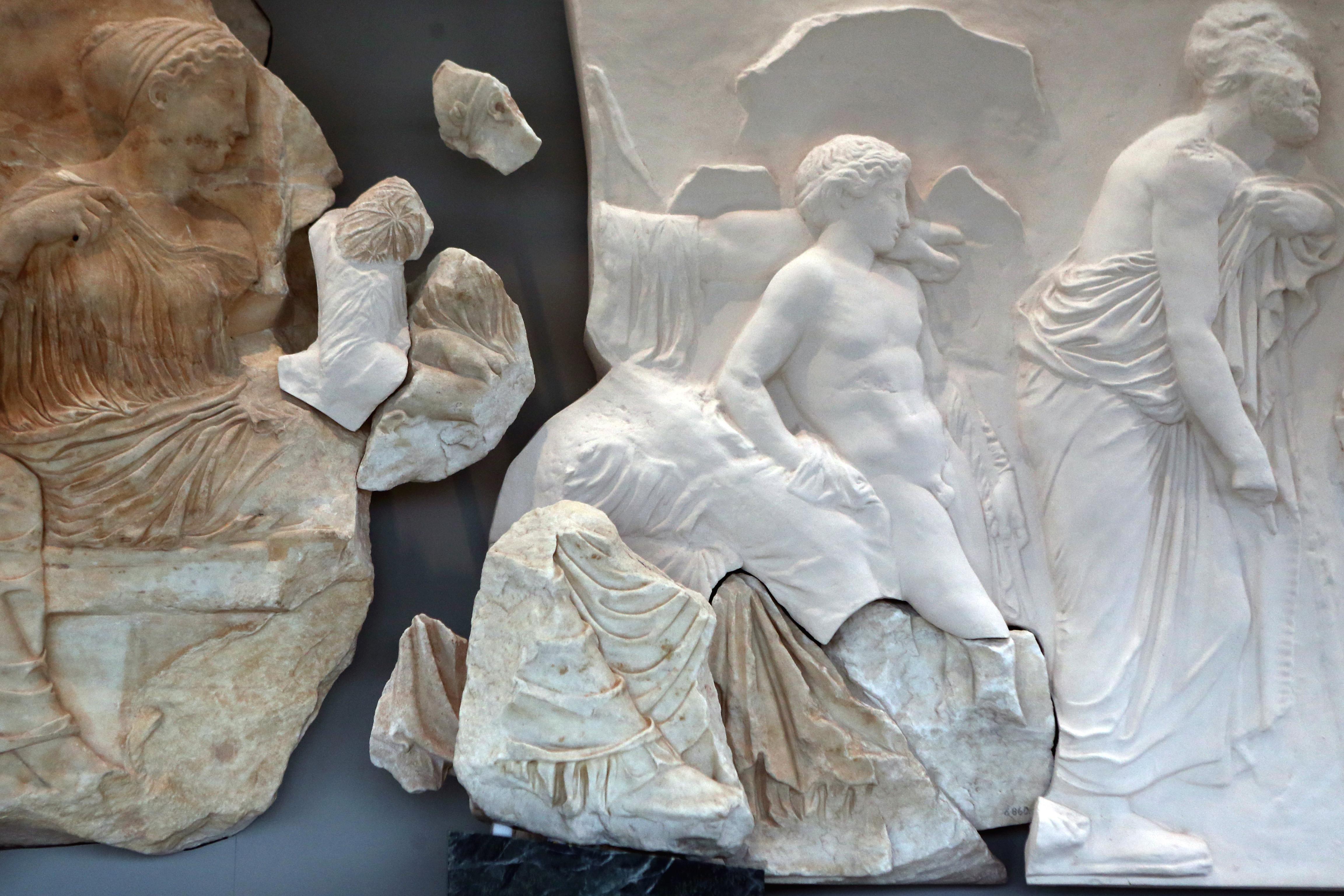 希腊大理石浮雕图片