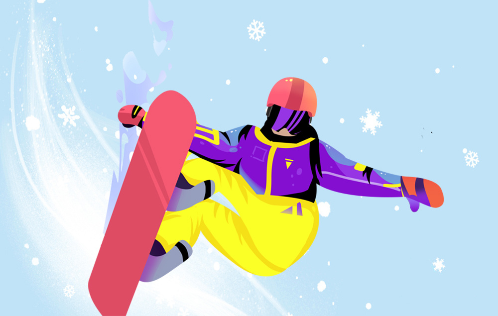 不怕摔就怕撞这可是滑雪场上的至理名言