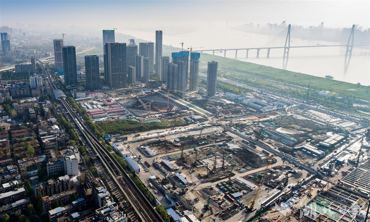 汉口滨江国际商务区加速建设
