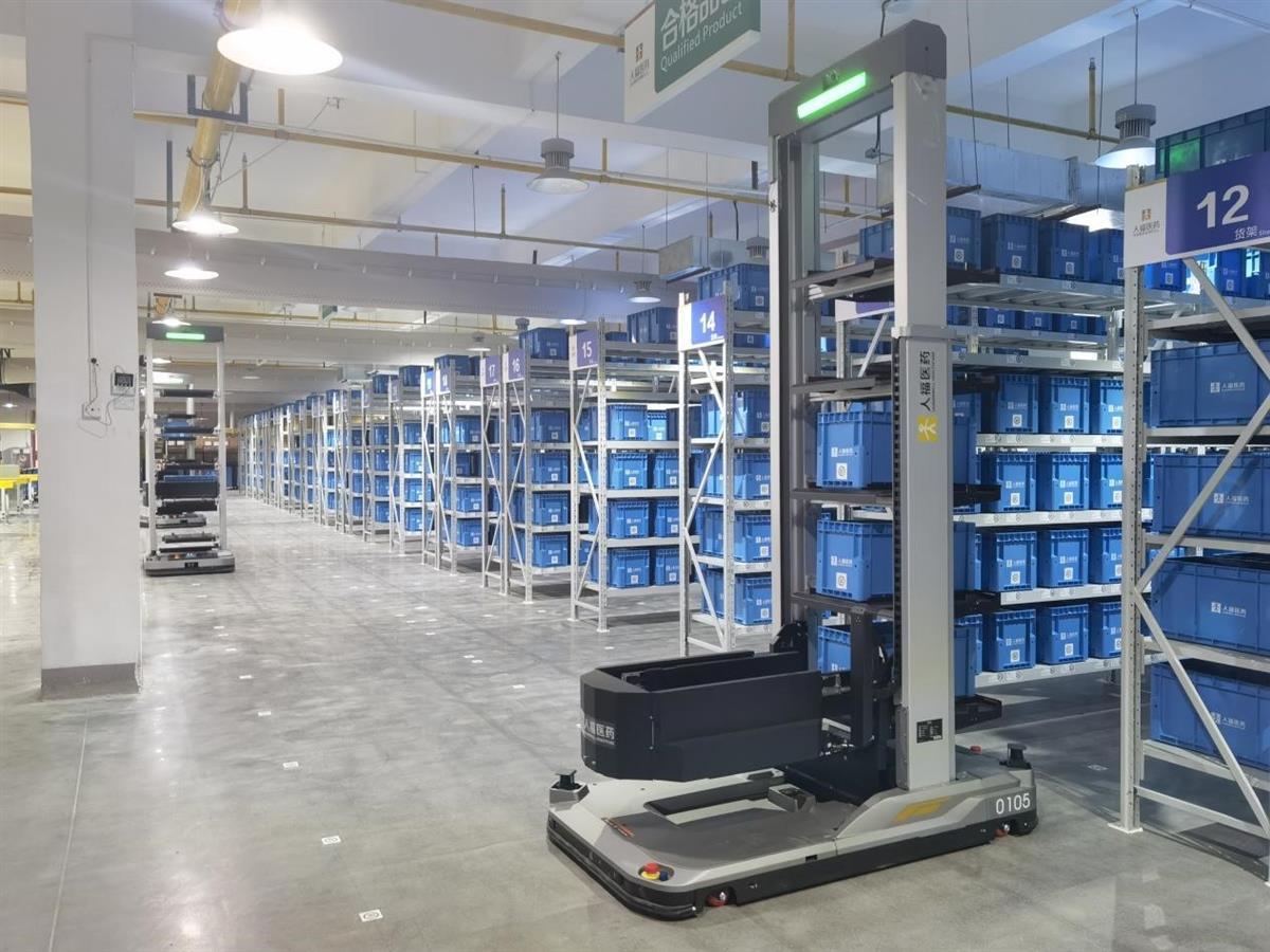 人福医药物流仓储机器人项目上线