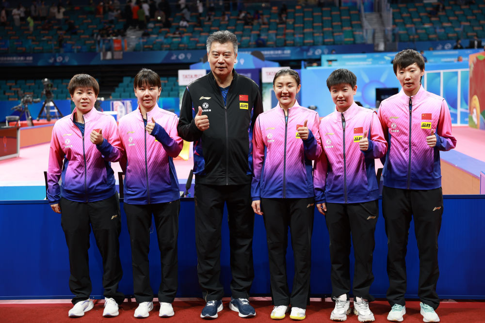 中国队七连胜晋级世乒赛女团决赛