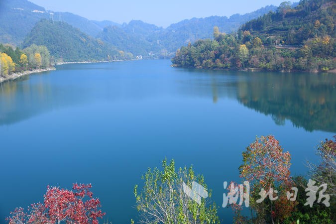 组图宣恩双龙湖湖光山色湿地如画